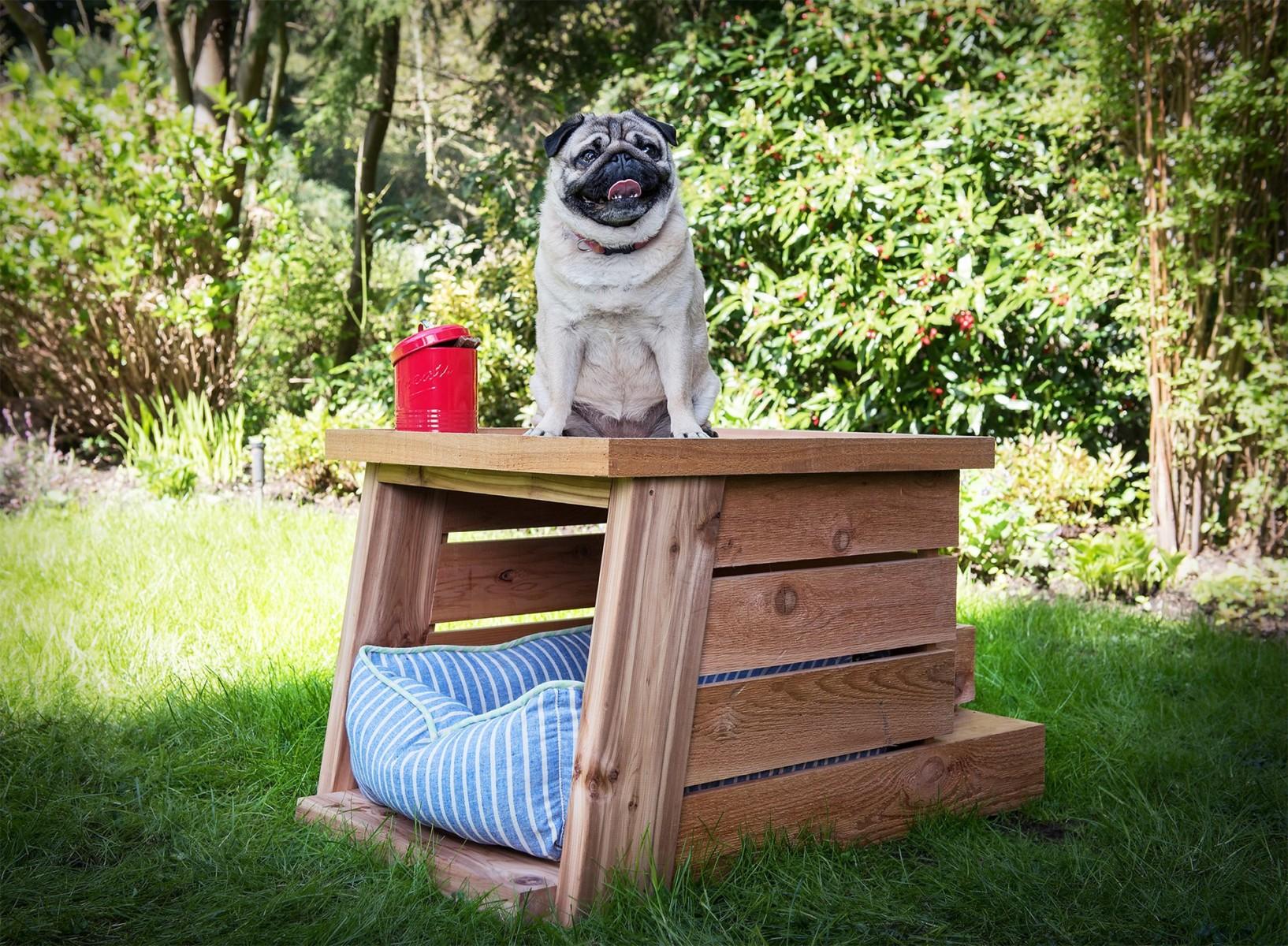 diy doghouse project made of cedar